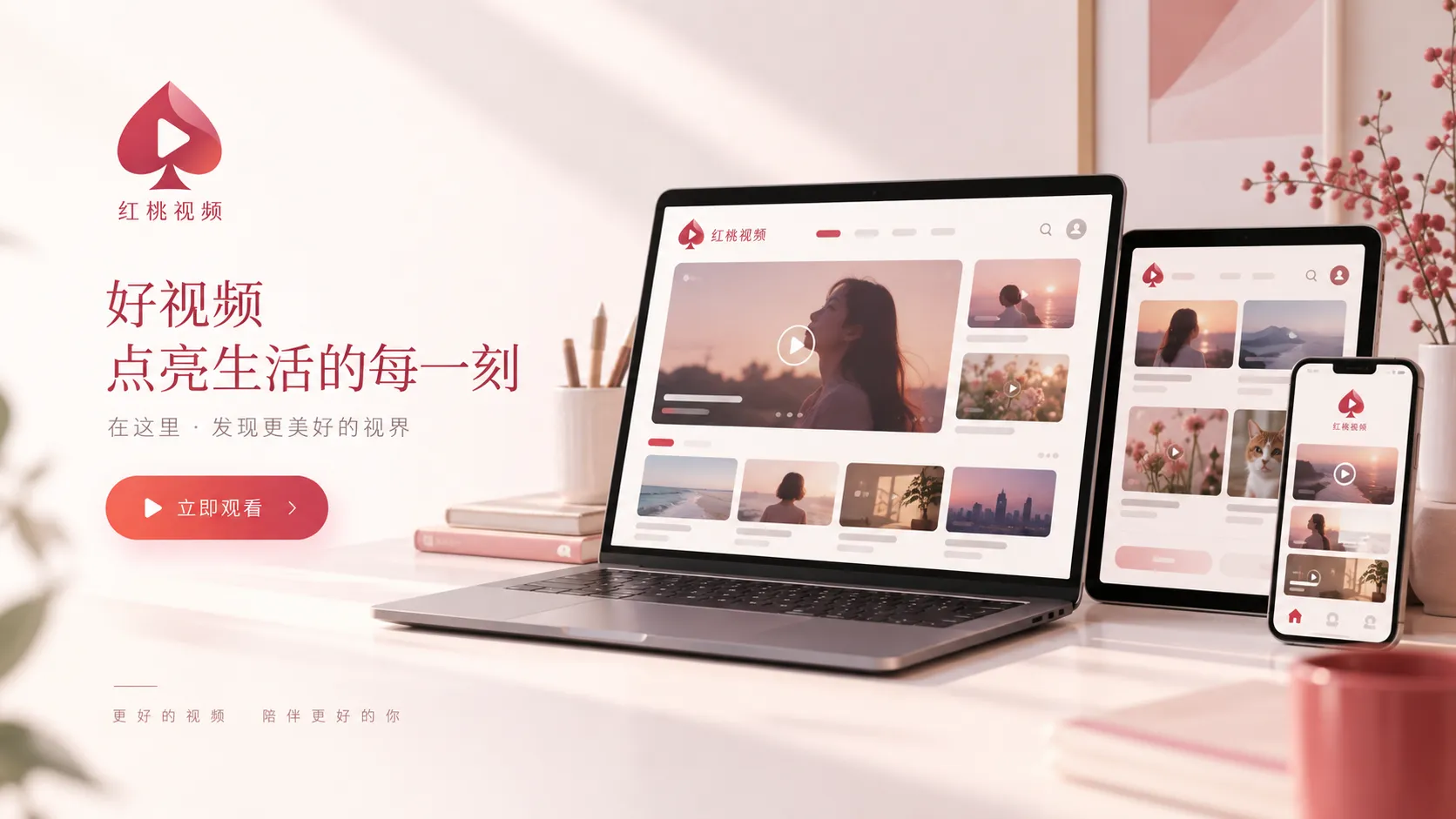 红桃视频首页访问与使用主题展示